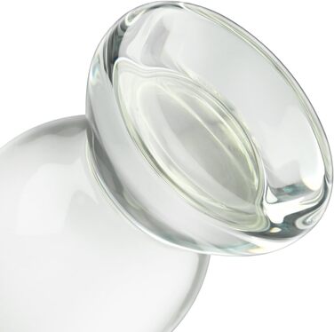 Анальний плагін Glas Kristall від SXOVO: скляний дildo для масажу простати та G-точки, стимулятор анального сексу для жінок, чоловіків та пар (M) 14см, 5.7см