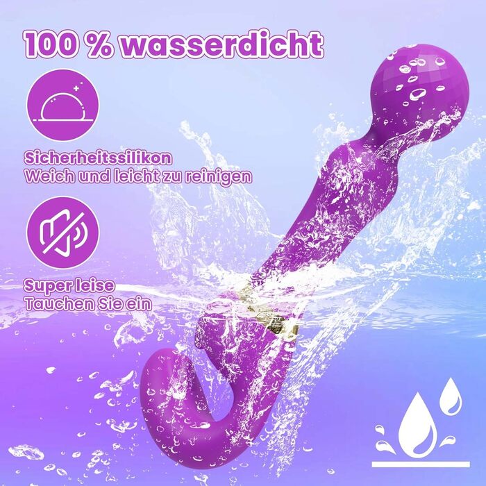 Вібратор дилда LYAMais G-Punkt з двома головками, 10 режимів вібрації, силікон, для жінок, парні ігри, стимулятор клітора, фіолетовий