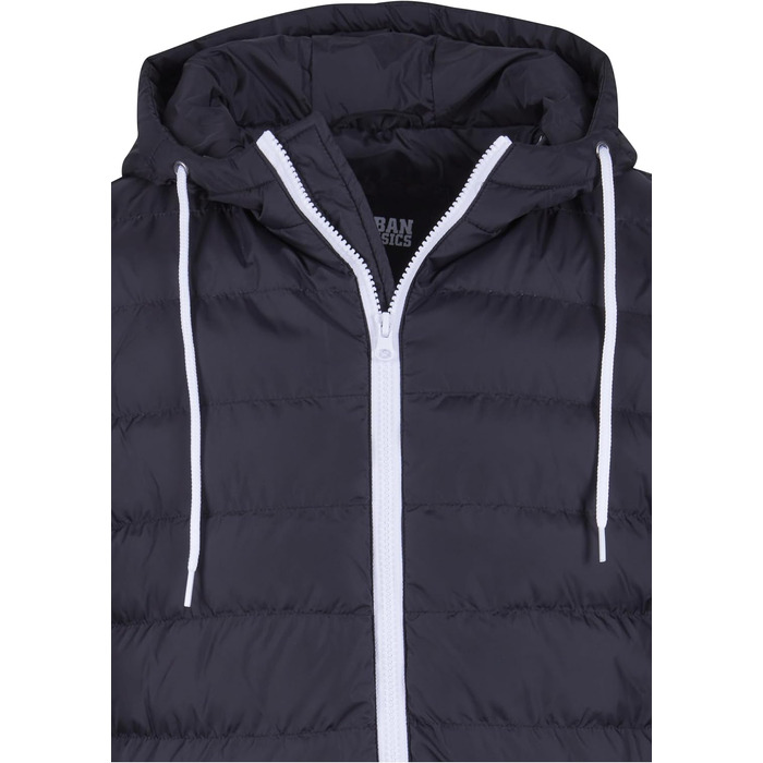 Чоловічий жилет з капюшоном Urban Classics Small Bubble чорного кольору, Streetwear Basics, розмір L