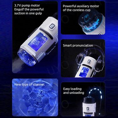 Автоматичний мастурбатор QgLust з AI-керуванням: 3 режими всмоктування та 10 вібрацій для чоловіків