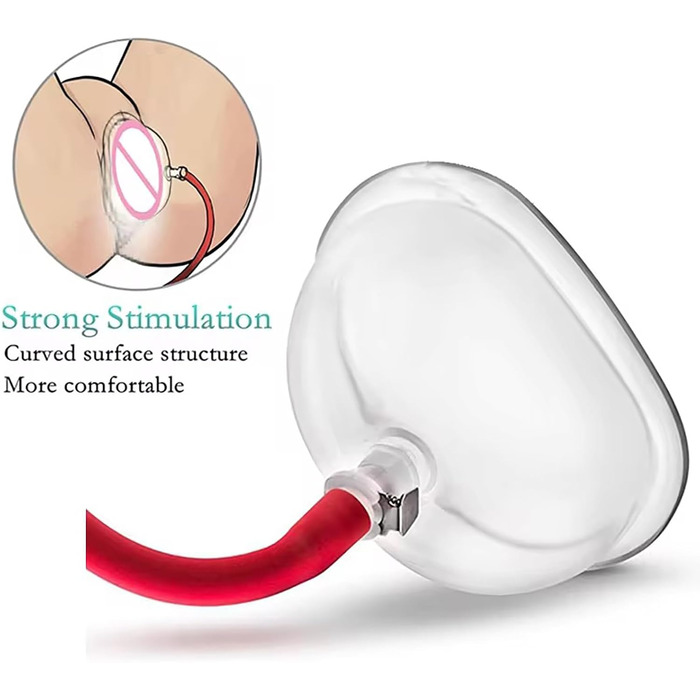Вакуумна жіноча грудна насос-стимулятор для ніпелів та клітора, SM іграшка для дорослих
