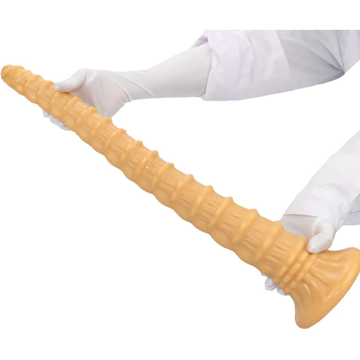 Гігантський Дилда Yasexx: Супердовгий Дилда з Чашкою для Вакууму, Простата, Стимуляція G-точки, для Чоловіків та Жінок (46 см)