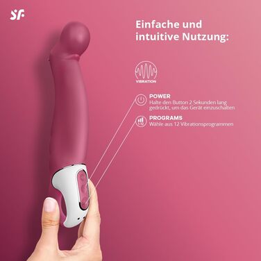 Вібратор Satisfyer G-Punkt Vibes: тихий, потужний стимулятор клітора, водонепроникний (IPX7) | Інтимні іграшки для жінок