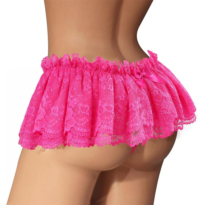 Формована спідниця-танга для кросдресерів та трансгендерів, рожевого кольору, XL