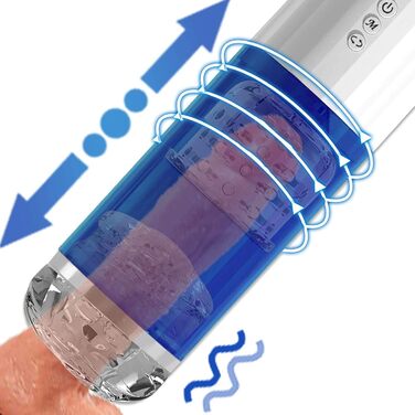 Електричний секс-іграшка для чоловіків з 10 режимами вібрації та телескопічним регулюванням