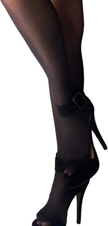 Чорні панчохи-шкарпетки до коліна Mila Marutti для жінок, шкарпетки-тяготяги, щільні, до стегна, чорні, непрозорі (S)