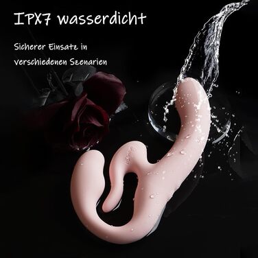 Вібратор для пар Jixaxe Doppelkopf з реалістичного силікону, 5 режимів, пульт дистанційного керування, стимулятор G-точки та клітора, секс-іграшка для жінок та лесбійок