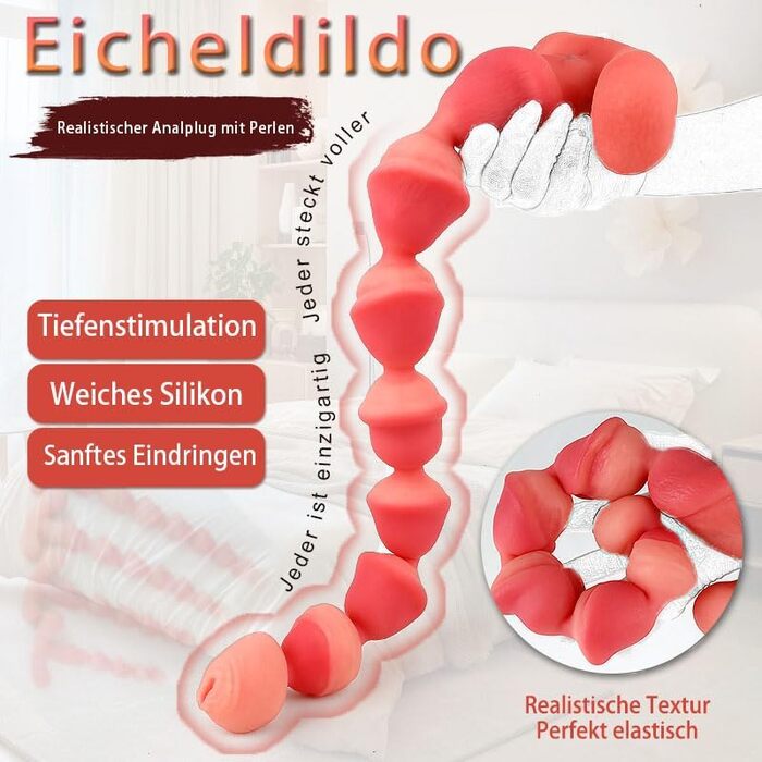 Силіконові анальні кулі Youxclian різних розмірів для сексуальної стимуляції (5/6/7/8 см)