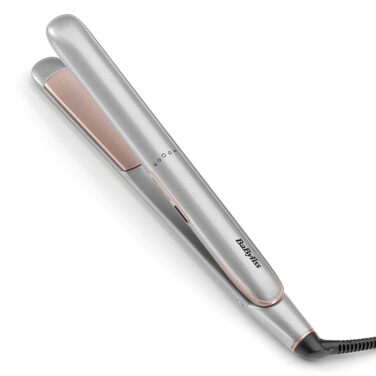 Випрямляч для волосся BaByliss Cosmos ST260E з керамічним покриттям, 3 режими температури (180–235°C), сріблястий/темно-сірий