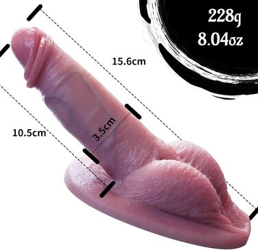 Реалістичний дилдо з м'якого силікону з сильним присоском для інтимних іграшок