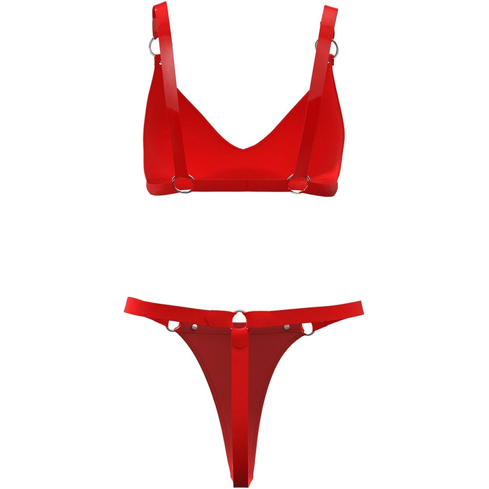 Жіночий комплект спідньої білизни з еластичної шкіри, шорти, блискучий PVC, шкіра, латексний бюстгальтер, регульований, чорний