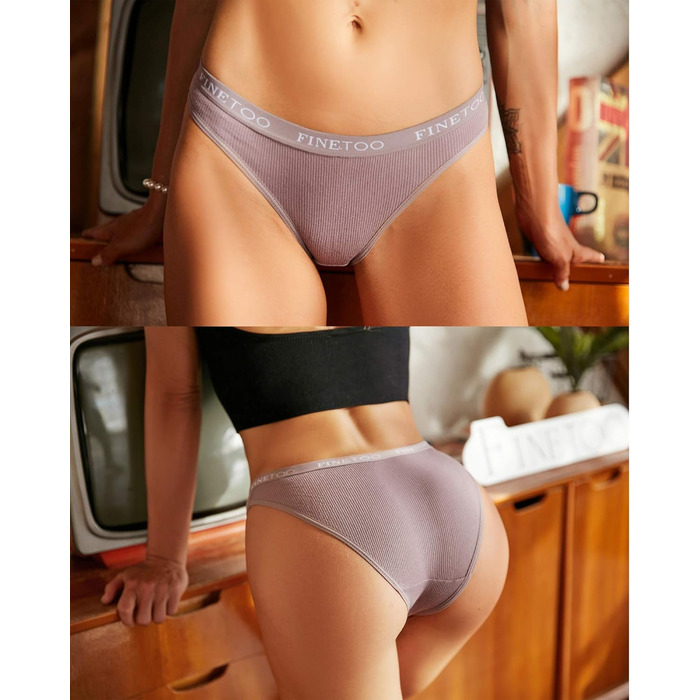 10 шт. бавовняних трусиків FINETOO для жінок: дихаюча спортивна білизна, м'які та сексуальні трусики, ремені для спорту, бікіні, S-XL