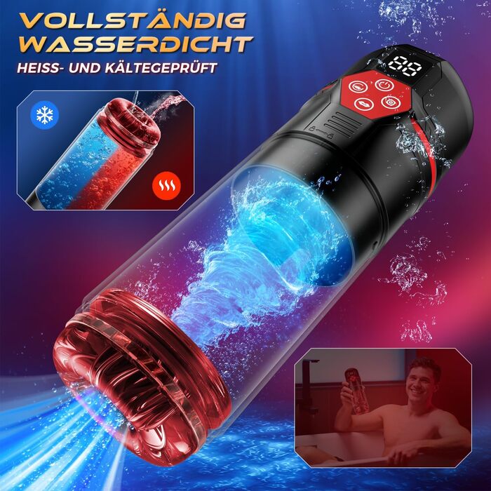 Електричний мастурбатор для чоловіків з вібрацією та функцією ковзання - стимулятор пеніса, секс-іграшка