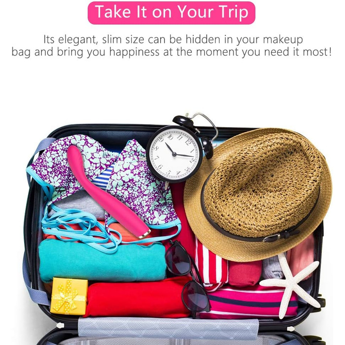 Вібратор для клітора та G-точки Adorime, масажний стрижень з силікону, 5 швидкостей, 10 режимів, водонепроникний, рожевий