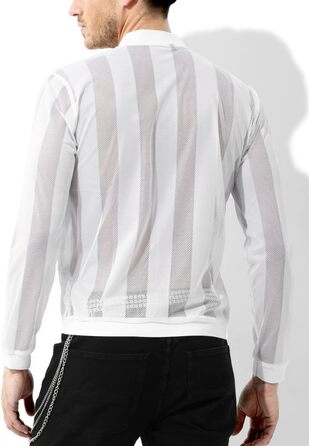 Чоловіча сітчаста сорочка-майка Casey Kevin Herren з прозорою вставкою, розмір M, колір білий