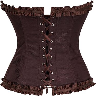 Корсет жіночий KUOSE з нагрудником, великі розміри S-6XL, чорний (34-36)