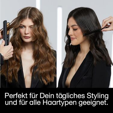 Випрямляч для волосся ghd original — стайлер для гладкості, локонів та хвиль з ефектом анти-фриз, Black