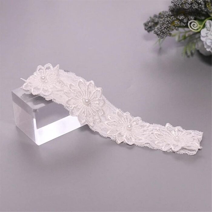 Шнурок для весільної сукні LVUNZJCA: мереживний пояс для нареченої, шнурок для ніг, 40-60 см, білий