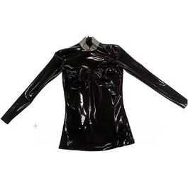 Латексний топ для жінок з латексною поверхнею, корсетний, з блискавками та можливістю індивідуального замовлення розмірів. Доступний у розмірі 3XL