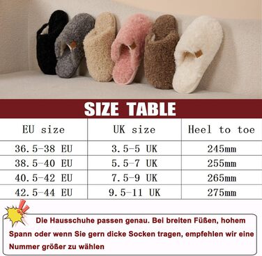Жіночі зимові домашні капці Hausschuhe з ефектом пам'яті (Memory Foam), теплі та м'які, білі, розмір 38.5/40 EU