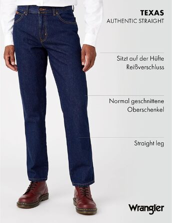 Чоловічі джинси Wrangler Texas Stretch W121XU13M заужені (Tapered), колір Darkstone, розмір 38W/36L