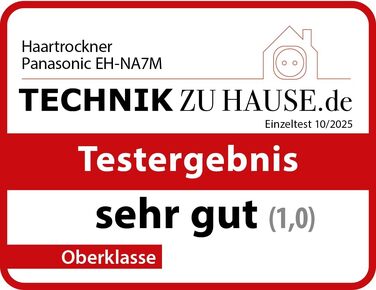 Фен для волосся Panasonic EH-NA7M-P825 nanoe з іонізацією, складаний, 1600 Вт, з концентратором, світло-рожевий (модель 2025)