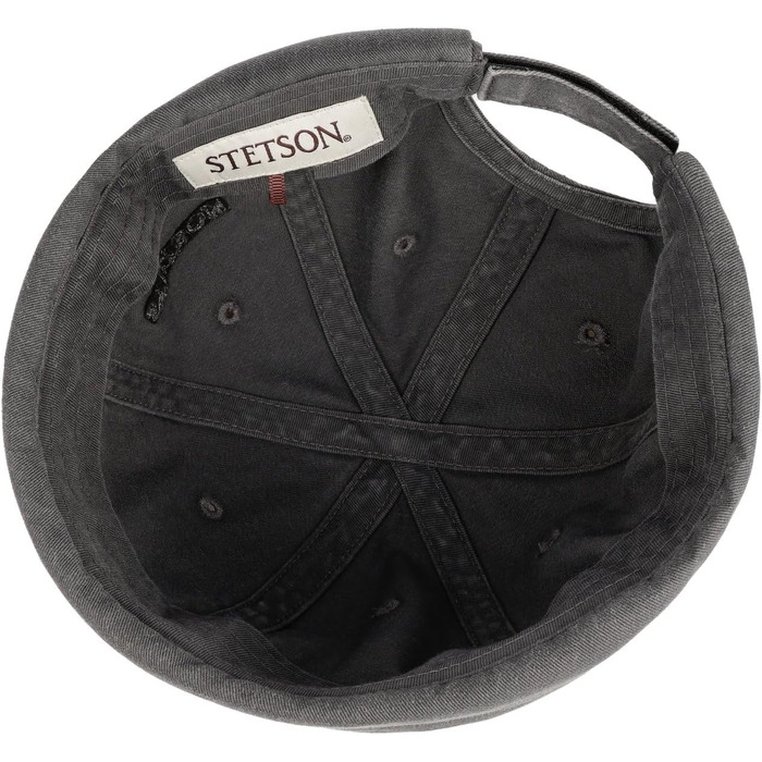 Чоловіча літня кепка Stetson Ocala Dockercap з UV-захистом 40+, сіра, розмір L (58-59 см)