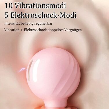 Масажер для тіла Jpscor Elektro Shock Massagestab: вібратор для дорослих з 10 режимів вібрації та 5 режимами електрошоку, для пар, SM-іграшки для ніпелів, клітора, G-точки, ануса та пеніса