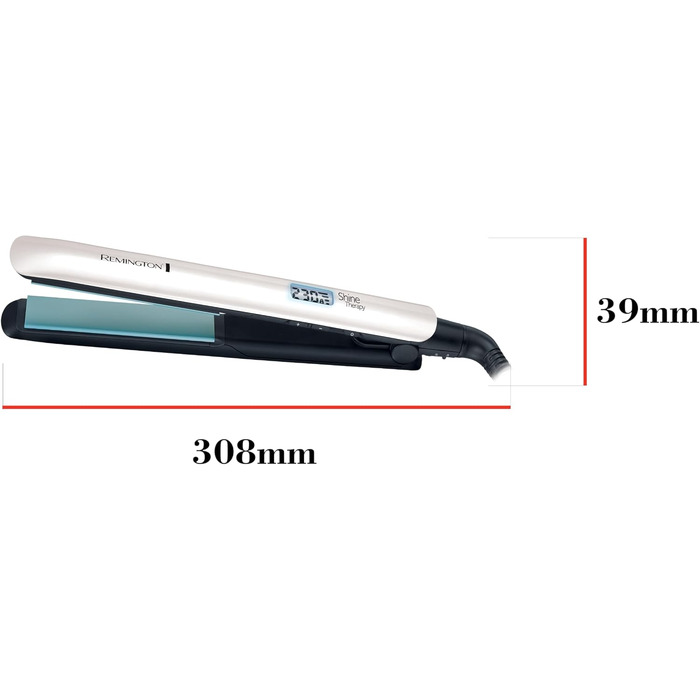 Випрямляч для волосся Remington Shine Therapy S8550 з керамічним покриттям, аргановою олією та вітаміном E, LCD-дисплей, 150-230°C
