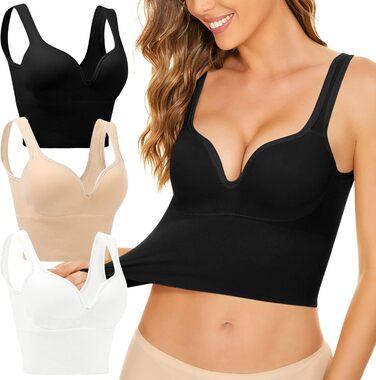 Сексуальний бюстгальтер для жінок: пуш-ап, підняття на 2 розміри, глибокий V-подібний виріз, з підкладкою, підтримка, кісточки, згладжування спини. Ідеально для повсякденного носіння, йоги та фітнесу