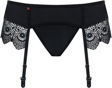 Корсет-стрінг MOKETTA з мереживом, чорний, S-M, у подарунковій коробці