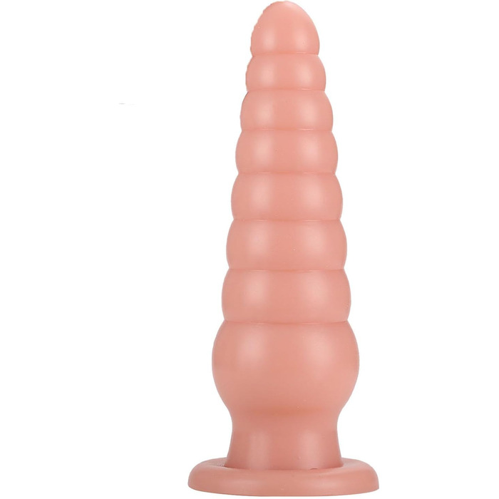 Анальний секс-іграшка YXBLV з великим куполом та сильним присоском, гнучкий дилдо для мастурбації, чорний (25.5 см)