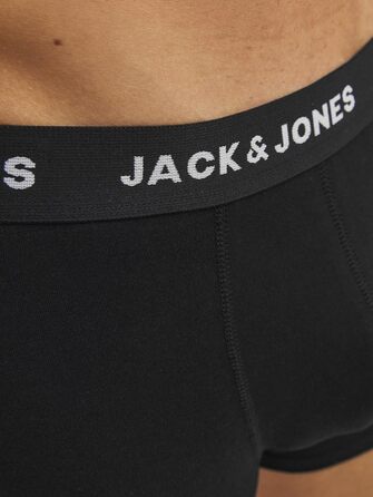 Труси чоловічі JACK & JONES JACHUEY, 7 шт. в упаковці, чорно-білі