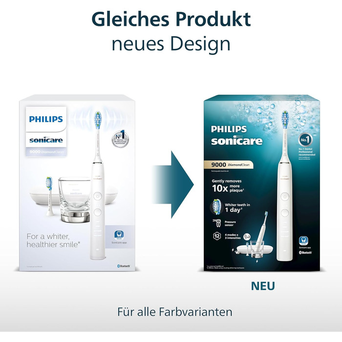 Електрична звукова зубна щітка Philips Sonicare DiamondClean 9000 HX9911/94 з датчиком тиску, 4 режимами очищення, стаканом для зарядки та USB-кейсом, Rose Gold