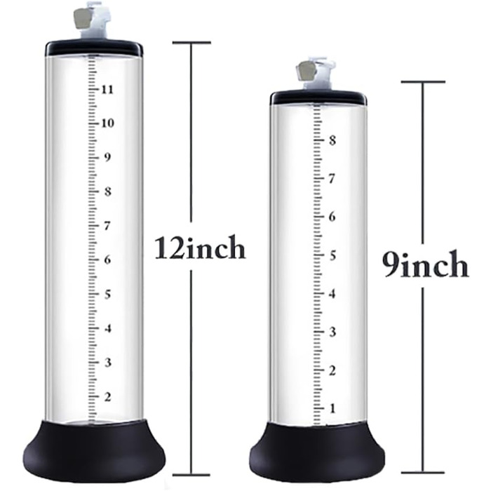 Набір аксесуарів для вакуумного насоса для збільшення пеніса з лімкою та силіконовим кільцем, прозоре кругле трубка для ерекції, допомога при імпотенції, збільшення пеніса, подовження. (D:22.9 * 6.35cm)