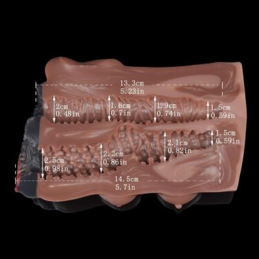 Реалістичний мастурбатор з анатомічною вагіною та анальним тунелем (для чоловіків)