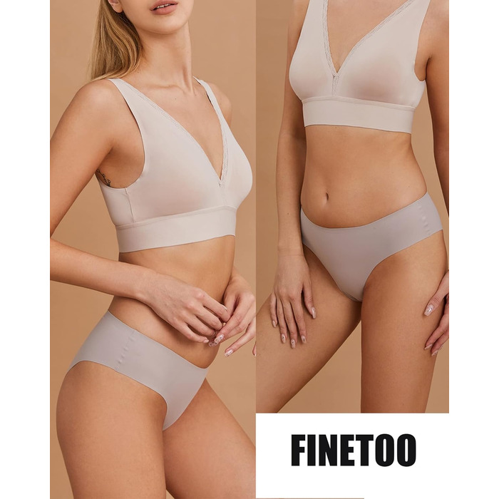 Набір трусиків FINETOO (10 шт.) - безшовні, жіночі, сексуальні, комфортні, XS-XL