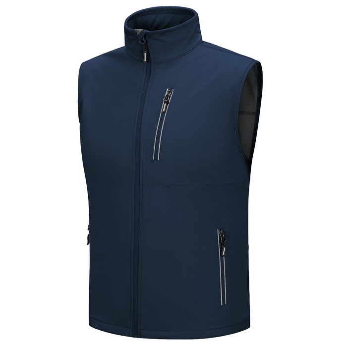 Чоловічий жилет Outdoor Ventures Softshell для велосипеда та активного відпочинку, водонепроникний (M, темно-синій)