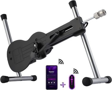 Інтимна іграшка Hismith Mini Fickmaschine: сексуальна машинка з дildo, керування через APP, система KlicLok, для жінок та чоловіків