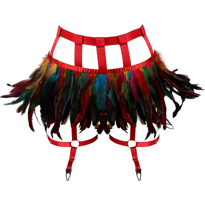 Жіночі мереживні набедрені стрічки, набедрені ремінці, стрічки-підтяжки в стилі панк-готи, для клубу, вечірок, танців, фестивалів (білий, багато кольорів)