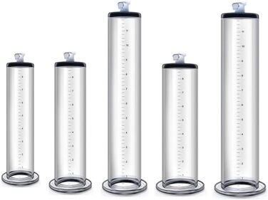 Аксесуар для помпи для статевого члена NAIXBTY: прозора трубка з масштабом для збільшення статевого члена, ерекція, допомога при імпотенції, вакуумна помпа, секс-іграшка для чоловіків (22.9*5.1/5.4 см)