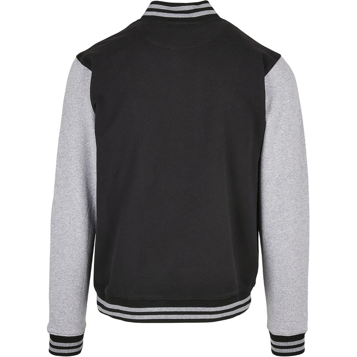 Чоловічий бомбер Build Your Brand Bb004-basic College Jacket, чорно-білий