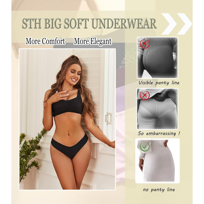 6 пар жіночої білизни Freche Unterwäsche ixcolor: мереживні труси-бікіні, безшовні, дихаючі, м'які, сексуальний хіпстер, розмір M, колір C