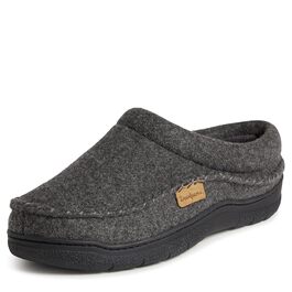Чоловічі домашні капці Dearfoams Thompson Clog з ефектом пам'яті (Memory Foam), сіра вовна, розмір 42/43 EU