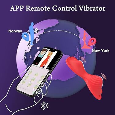 Вібратор для жінок PQKuss Bluetooth, 9 режимів, міні-вібратор 