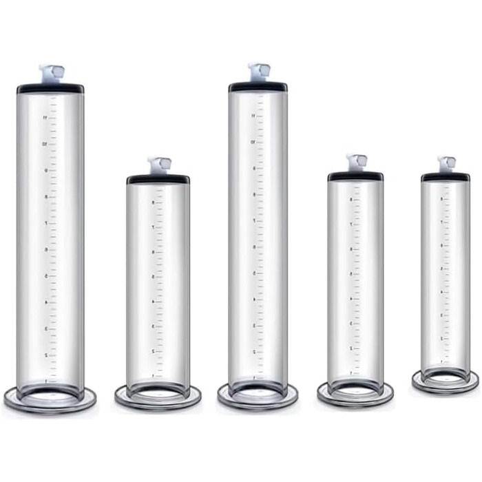 Насадка для помпи для статевих органів NAIXBTY: прозора трубка зі шкалою для збільшення статевого члена, покращення ерекції та лікування імпотенції. Підходить для чоловіків. Розмір: 22,9 × 7,6 см