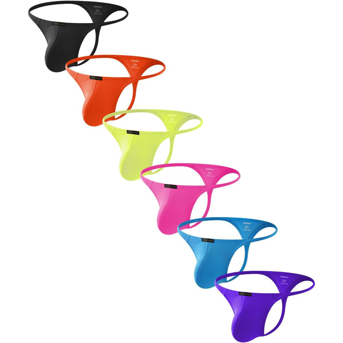 Танга чоловічі Casey Kevin (6 шт.) - XL, багатокольорові