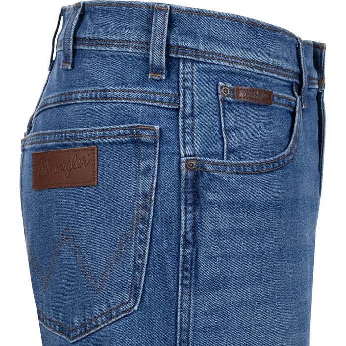 Чоловічі джинси Wrangler Texas Regular Fit Stretch — класичні прямі штани з деніму, колір Sweet Talker (42W / 32L)