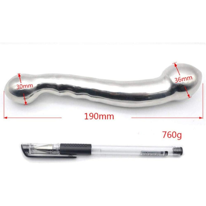 Анальний стимулятор з нержавіючої сталі, подвійний дилдо для ануса, стимулятор простати, дорослі іграшки для чоловіків та жінок