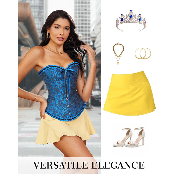 Корсет для жінок - бюстєль-корсет, корсаж зі шнурівкою, талія, спідня білизна - чорний - розмір S